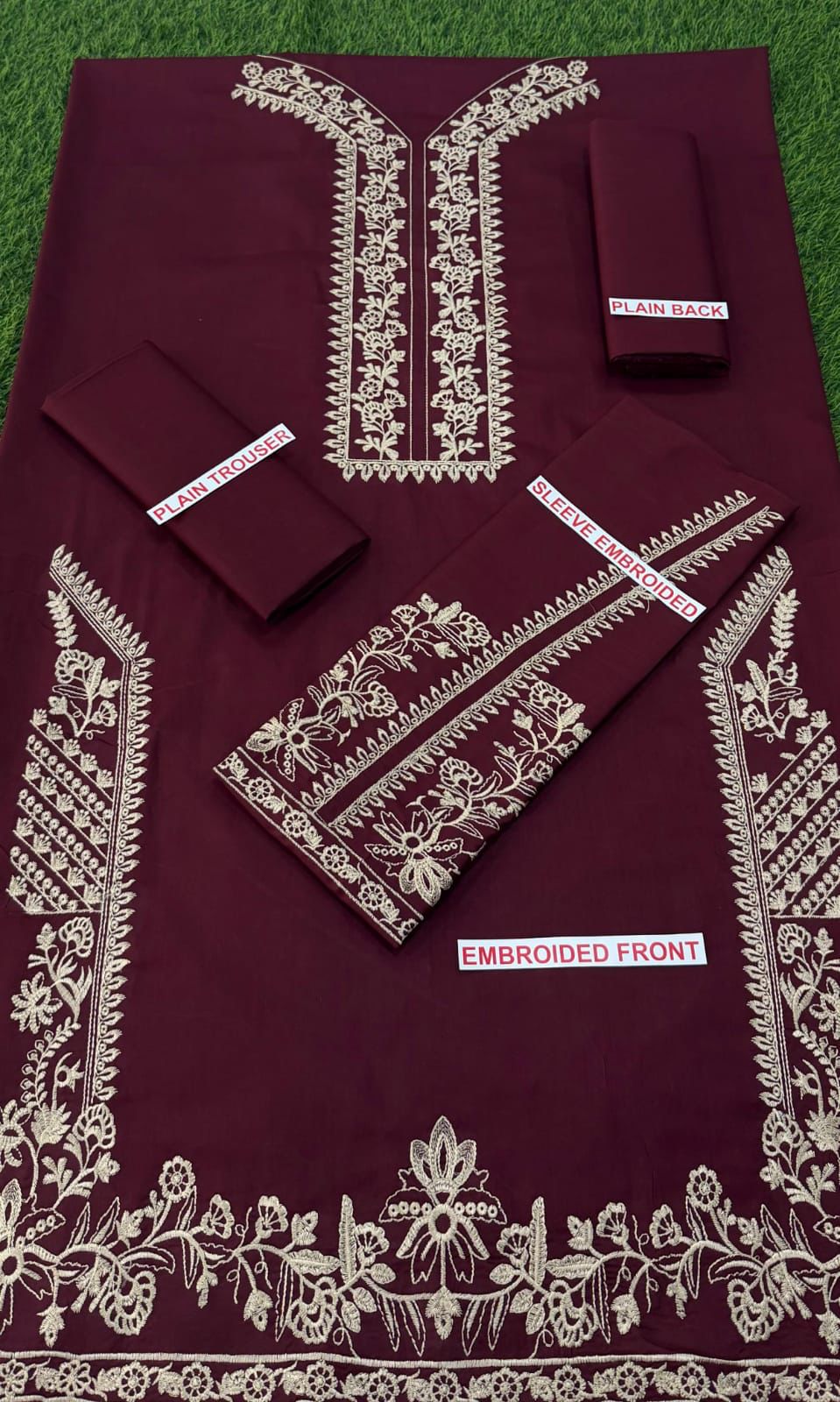 Sapphire embroidery lawn 2pc