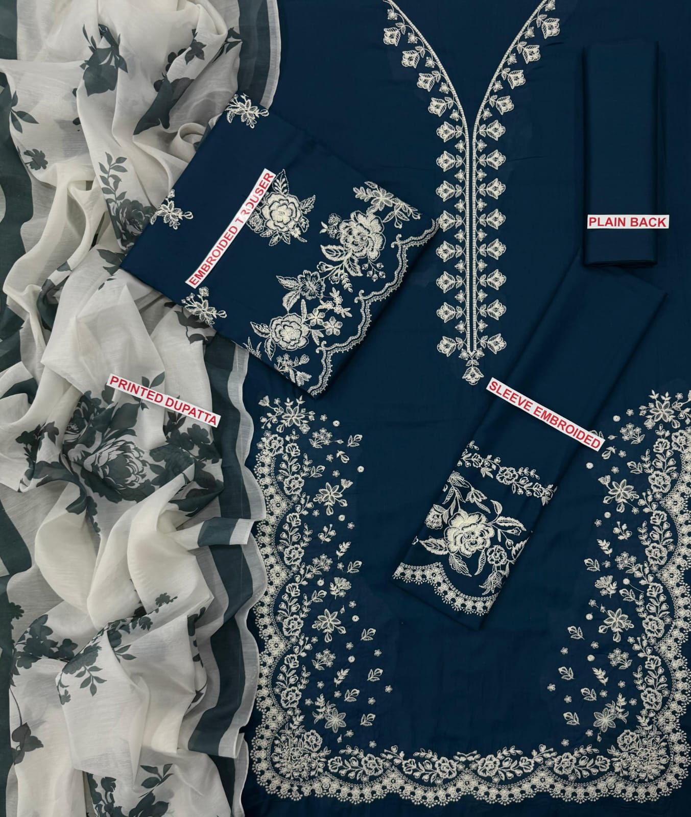 Zara shajahan embroidery lawn 3pc