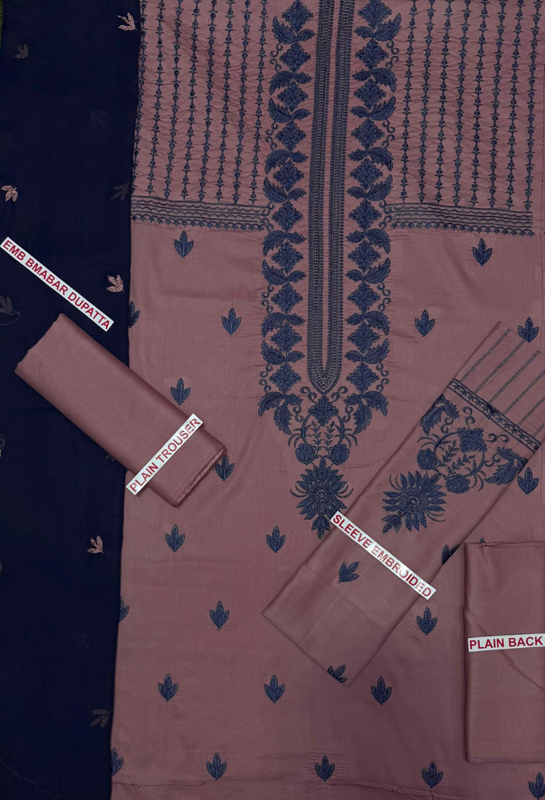 Asim jofa embroidery lawn 3pc