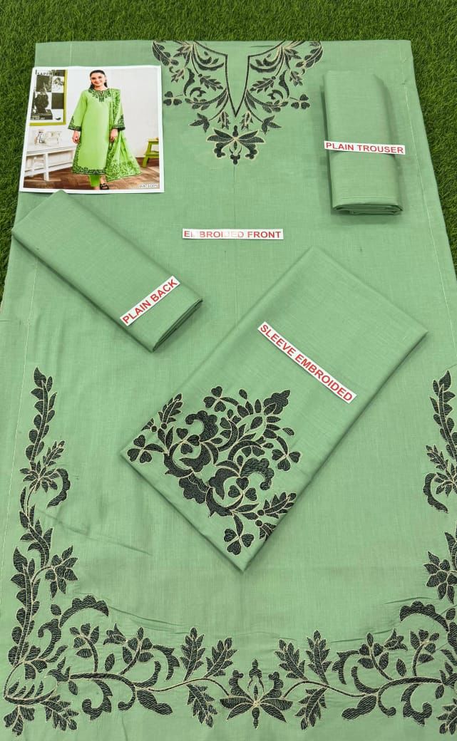 Sapphire embroidery lawn 2pc