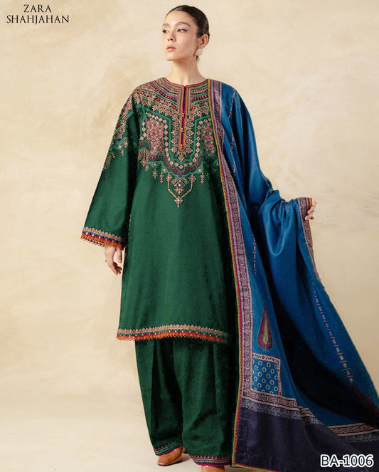 Zara shajaha embroidery 2pc lawn