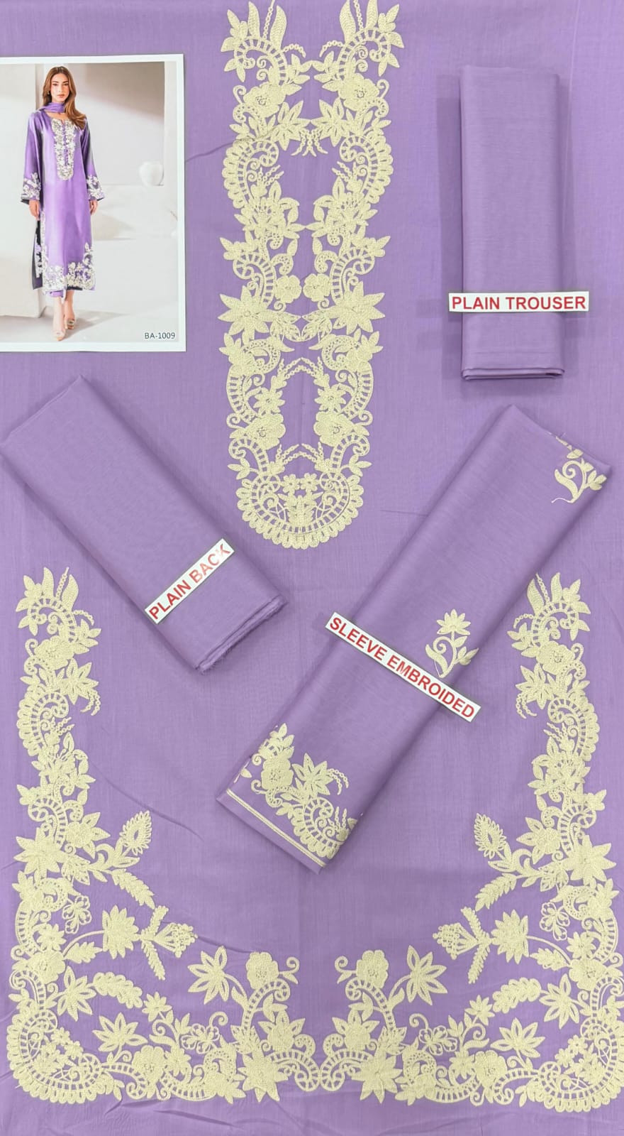 Bitak embroidery lawn 2pc