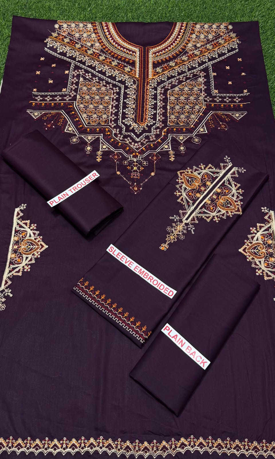 Zara shajaha embroidery 2pc lawn