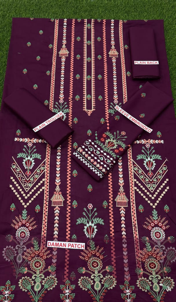 Azure embroidery 2pc lawn