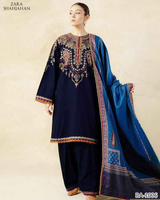 Zara shajaha embroidery 2pc lawn