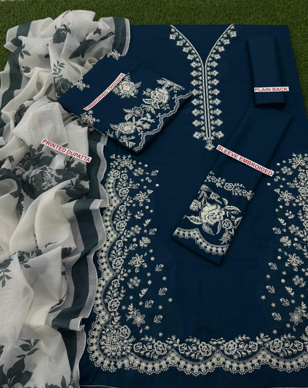 Zara shajahan embroidery lawn 3pc