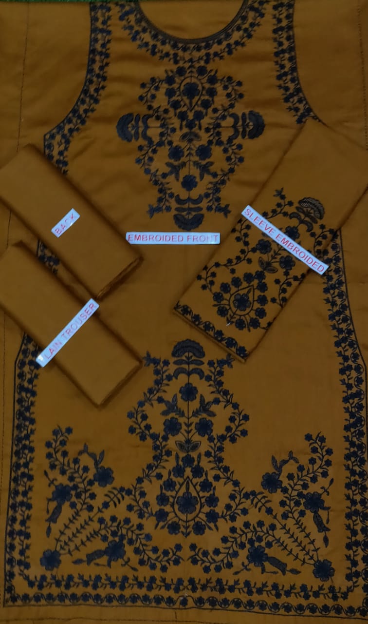 Sapphire embroidery lawn 2pc