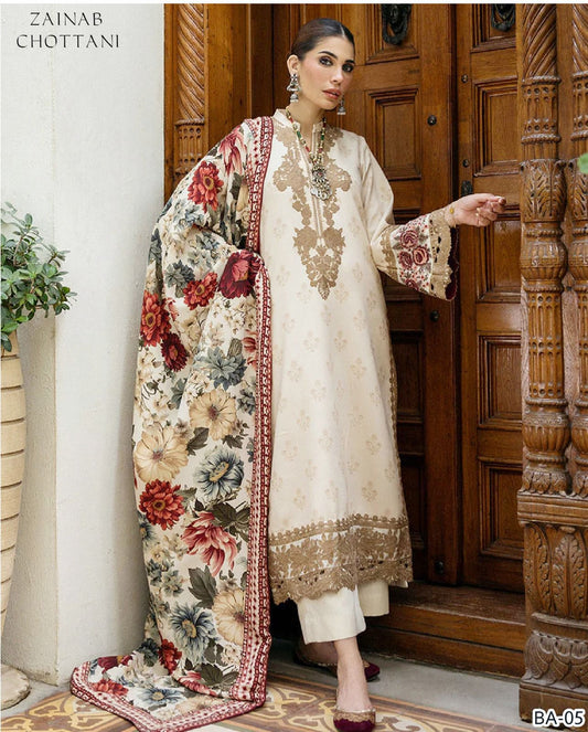 Zainab chottani embroidery lawn 2pc