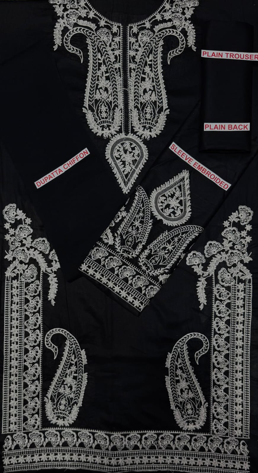 Afreen embroidery lawn 3pc