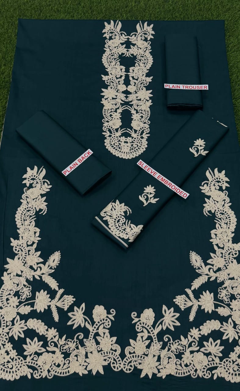 Batik embroidery lawn 2pc